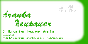 aranka neupauer business card